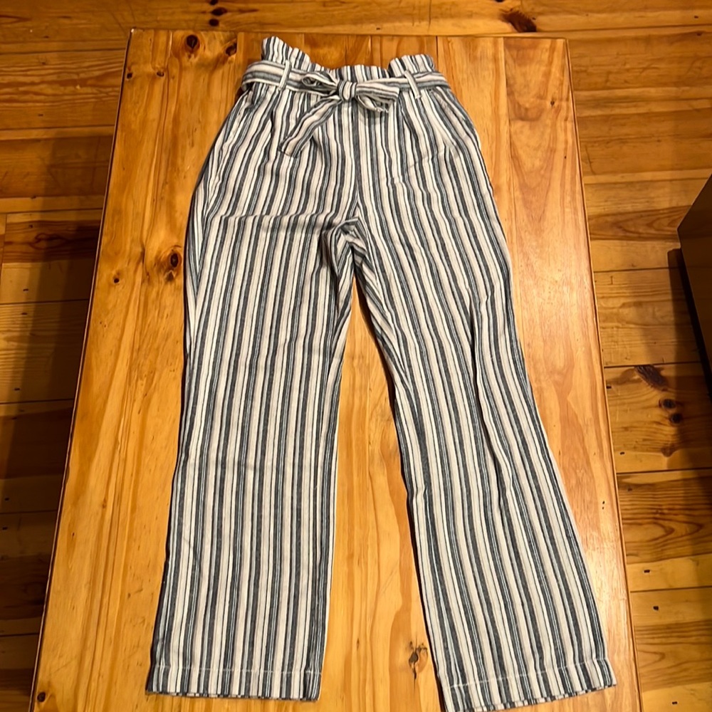 CI Sono High Waisted Wide Leg Linen Pants